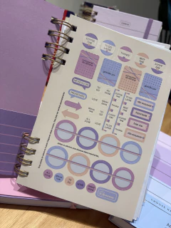 Agenda Diária degradê rosa na internet