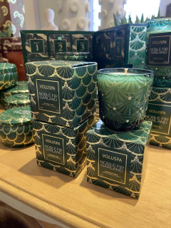 Mini vela copo vidro 25h Noble Fir Garland - comprar online