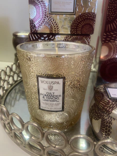 Vela copo vidro classico 60h Gilt Pomander e Hinoki - comprar online