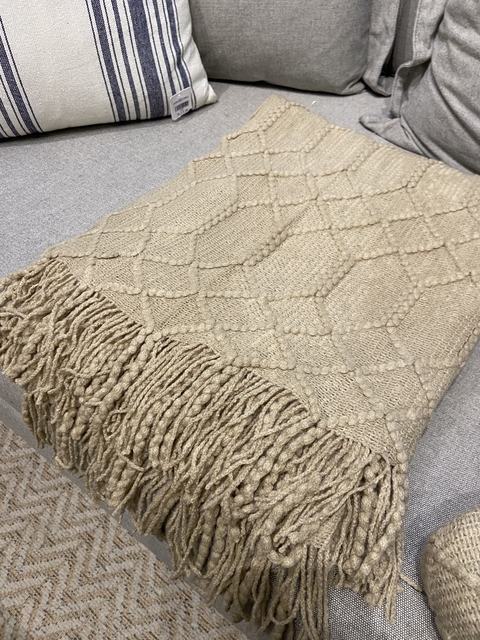 Manta tricot Latte