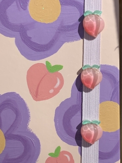 Caderno Flor com Elástico A5 Pêssego - comprar online