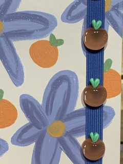 Caderno Flor com Elástico A5 Laranjinha - comprar online