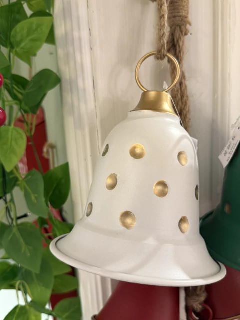 Sino branco com poá dourado - comprar online