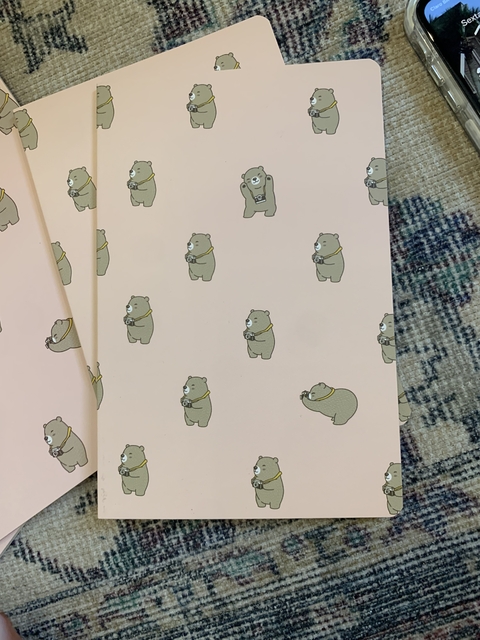 Caderno Animal Rosa P