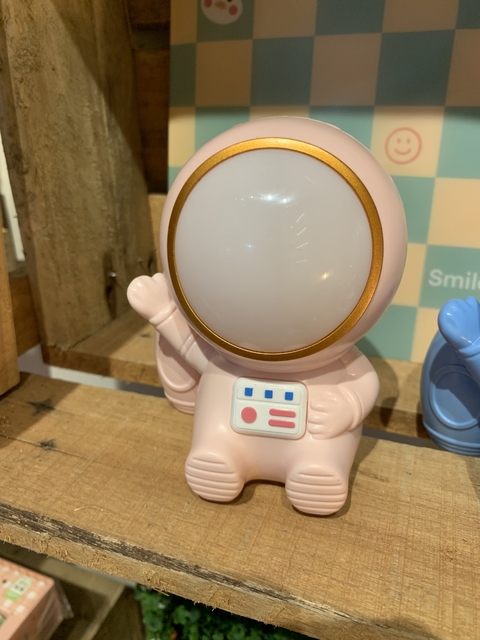 Luminária apontador Astronauta Rosa