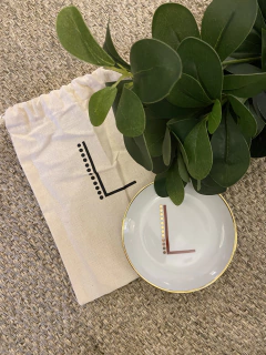 Pratinho redondo iniciais - Studio54decora