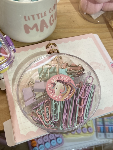Kit clips e prendedor