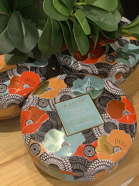 Vela lata 3 pavios 60h French Cade Lavender - Especial 25 anos