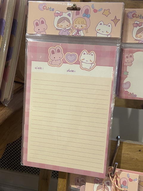 Bloco de notas CUTE
