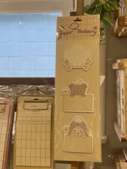 Bloco adesivos BEAR BAKERY