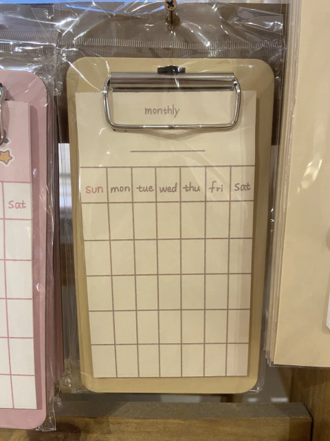 Prancheta mensal BEAR BAKERY