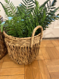 Cesto em fibra natural P