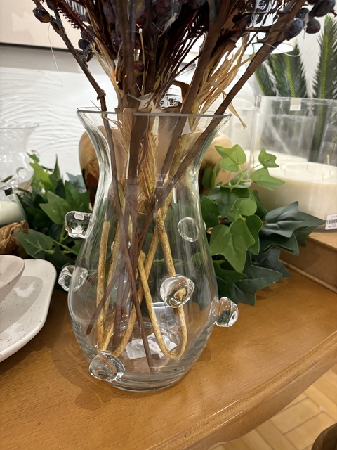 Vaso vidro bolinhas G - comprar online