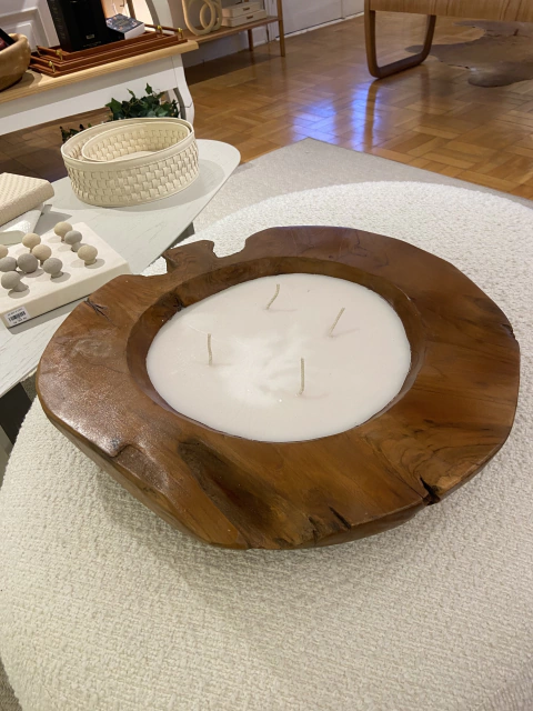 Centro de mesa tronco