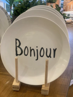 Prato cerâmica BONJOUR