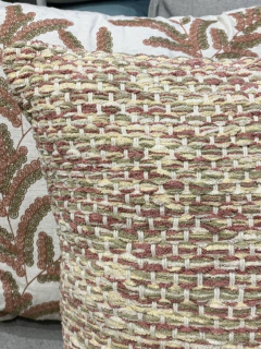 Almofada tear degrade rosa