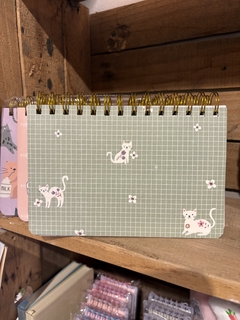 Planner Semanal gatinhos fundo esmeralda - comprar online
