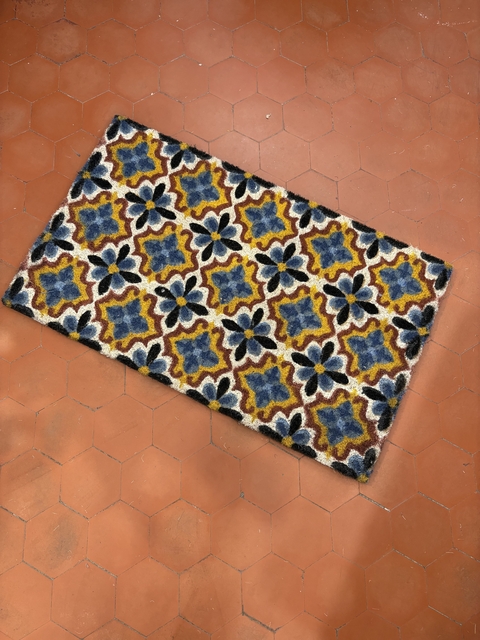 Capacho ladrilho amarelo - comprar online