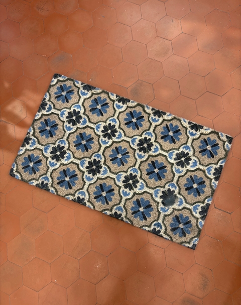 Capacho ladrilho azul - comprar online