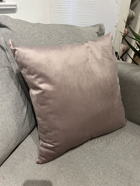 Almofada veludo soft lisa lavanda