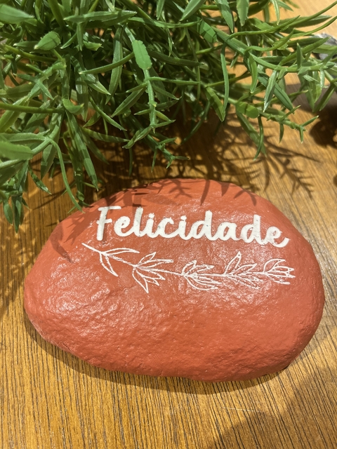 Enfeite Pedra Felicidade