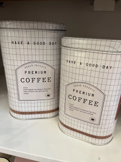 Lata Coffee Branca M - comprar online