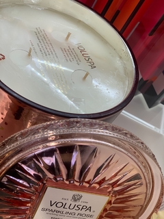 Vela pote vidro 150h Sparkling Rose - comprar online