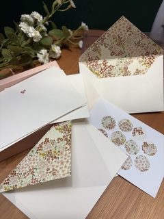 Kit Cartão social mini florzinhas terrosas - comprar online