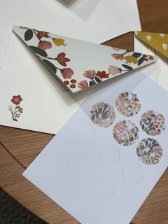 Kit Cartão social 3 estampas boho na internet