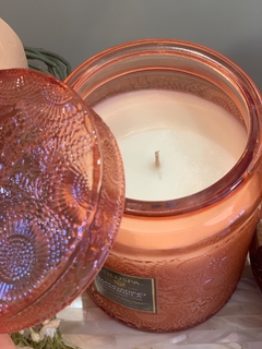 Vela pote vidro 100h Mandarino Cannela - comprar online
