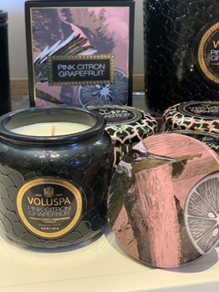 Vela pote vidro 35h Pink Citron Grapefruit