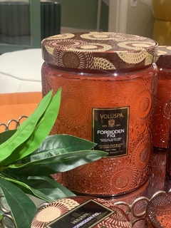 Vela pote vidro 140h Forbidden Fig na internet
