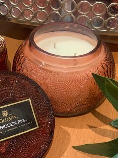 Vela pote vidro chawan 50h Forbidden Fig