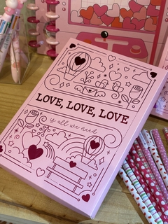 Caixa com papel de carta LOVE - Studio54decora