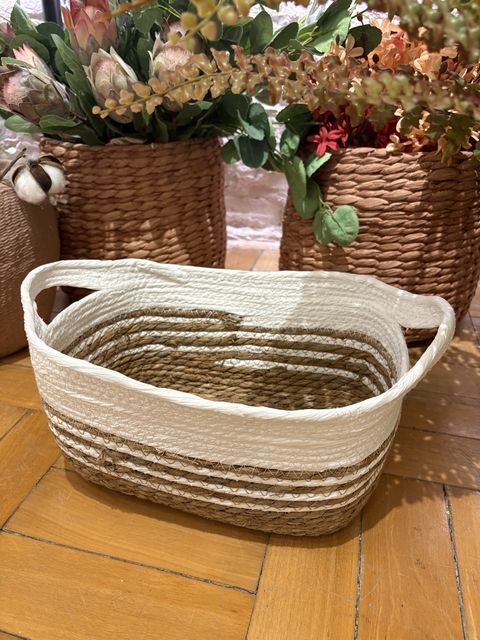 Cesto retangular bicolor P - comprar online