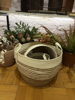 Cesto redondo bicolor M - Studio54decora