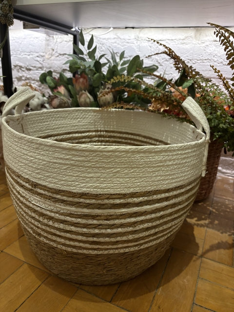 Cesto redondo bicolor G - comprar online