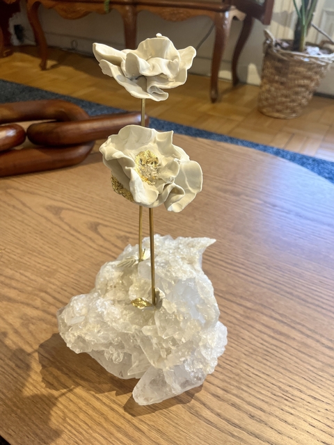 Escultura porcelana Duas Gold - comprar online