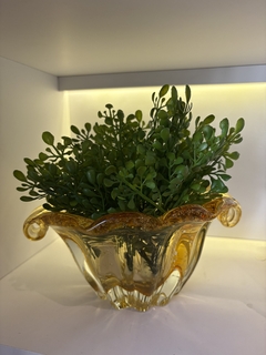 Vaso murano aberto ambar - comprar online