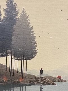 Quadro surreal lago - comprar online