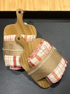 Kit tábua + pano xadrez vermelho - comprar online