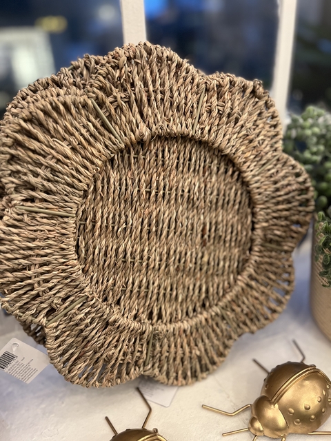 Sousplat sisal flor