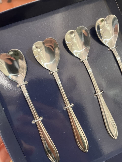 Conjunto 4 colheres aço inox