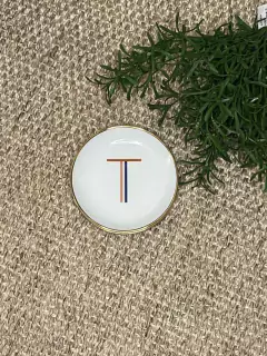 Pratinho redondo iniciais - comprar online