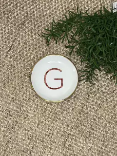 Pratinho redondo iniciais - loja online