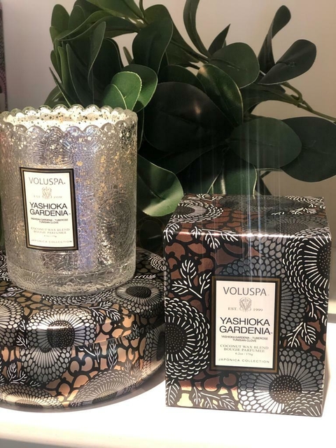 Vela copo trabalhado 45h Yashioka Gardenia