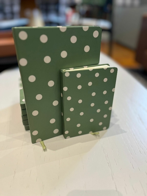 Caderno Capa Dura Poá Verde P