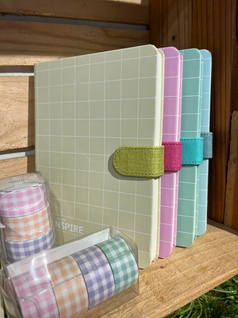 Caderno Notebook Xadrez | Verde - comprar online