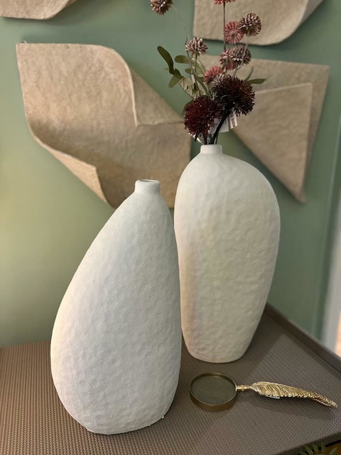 Vaso cerâmica Off white
