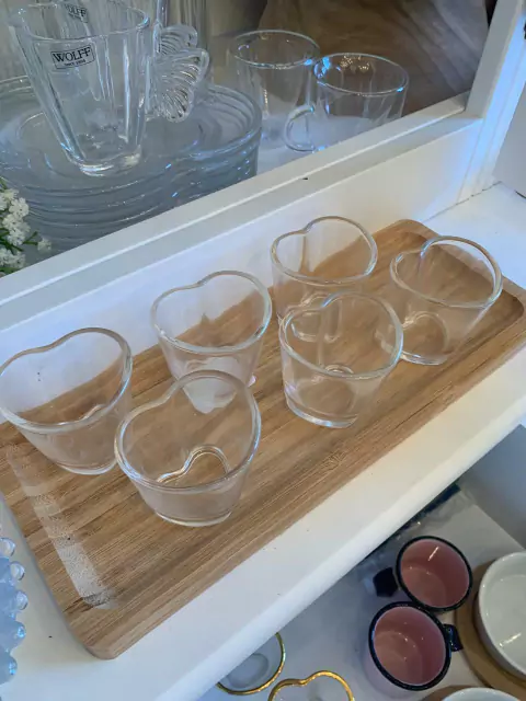 Conjunto copinhos coração